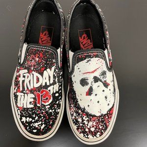 Vans x House Of Terror Classic Slip-On Friday The 13th Shoes